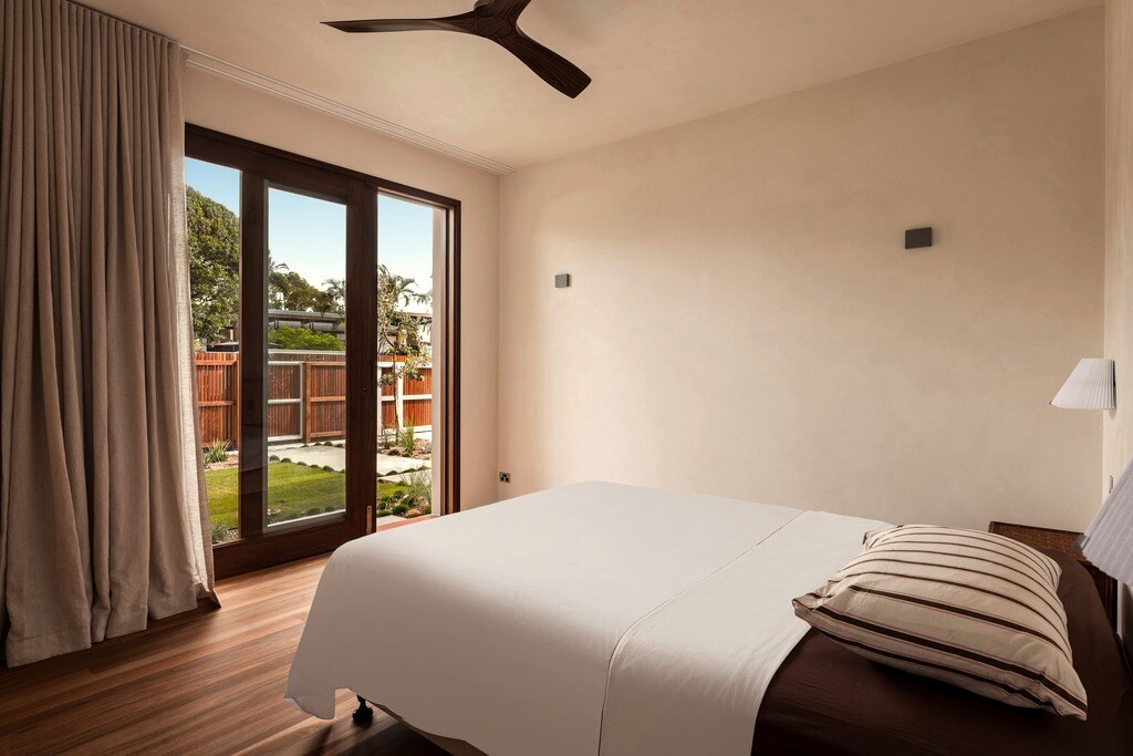 Bedroom, soft morning light