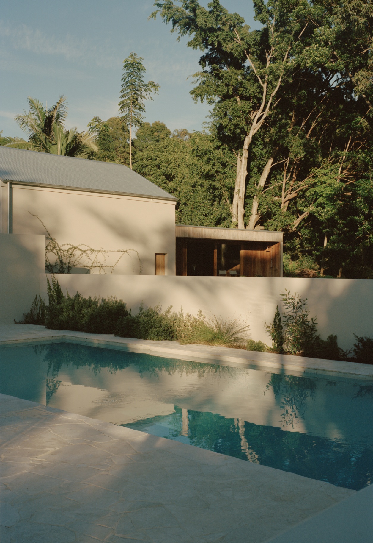 Magnesium pool and sauna pavilion