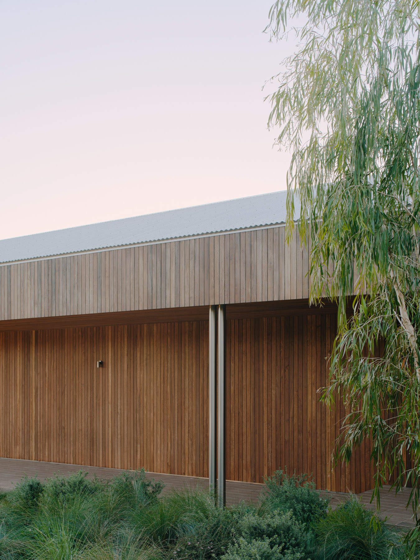 Spotted gum cladding, facade detail