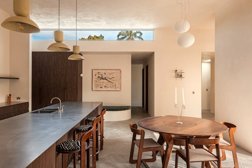 Kitchen and dining, clerestory window