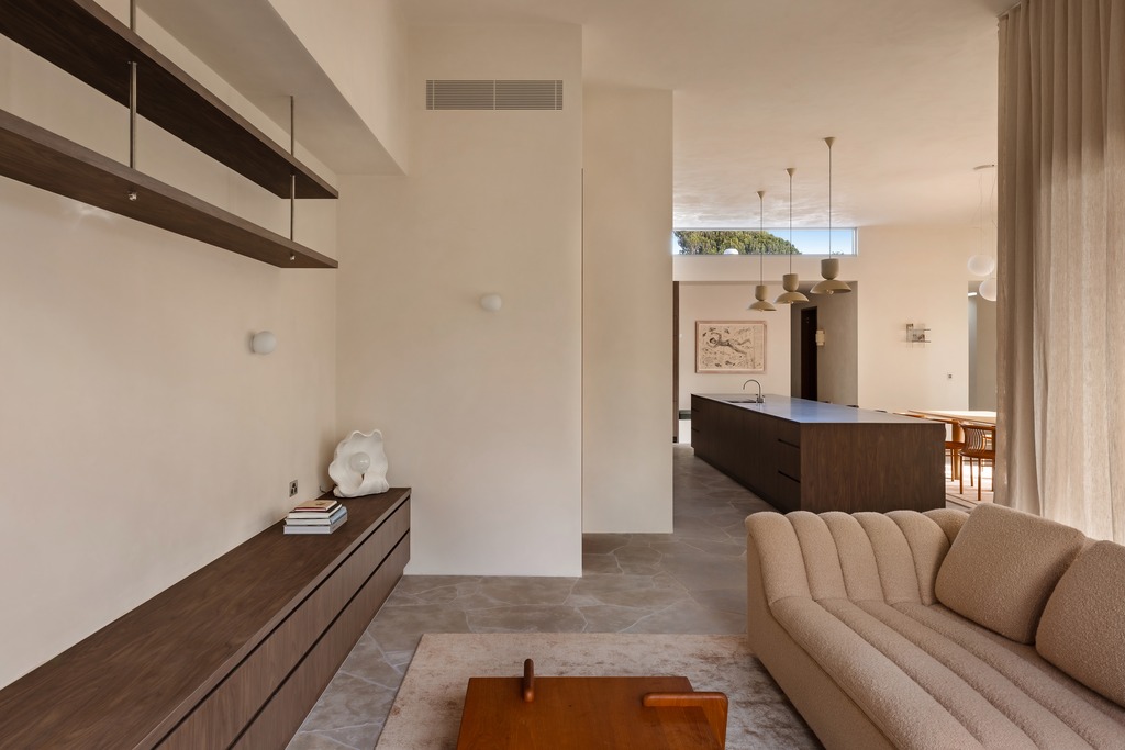 Living, looking through to the kitchen